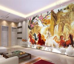 In giấy dán tường hình con ngựa