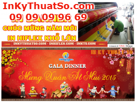 Băng rôn chúc mừng năm mới 2015 HCM