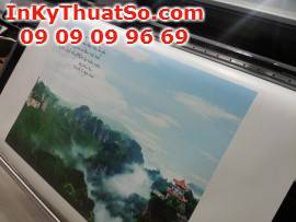 In lịch tranh thủy mặc