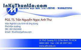 In Name card bằng giấy Couche cao cấp cho Đại Học Tài Chính Marketing