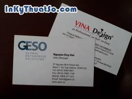 In name card dập nổi logo công ty