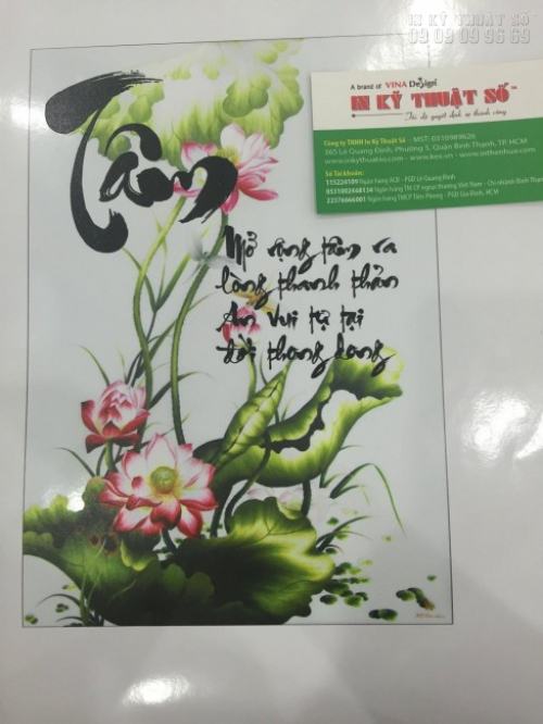 In uv decal sữa cán màng bóng dùng làm tranh ảnh dán tường In uv decal sữa cán màng bóng dùng làm tranh ảnh dán tường