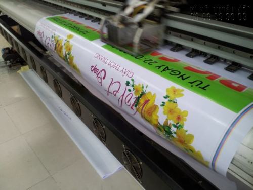 Banner quảng cáo hiflex in bằng công nghệ in uv cho ra thành phẩm sắc nét, độ bền màu cao