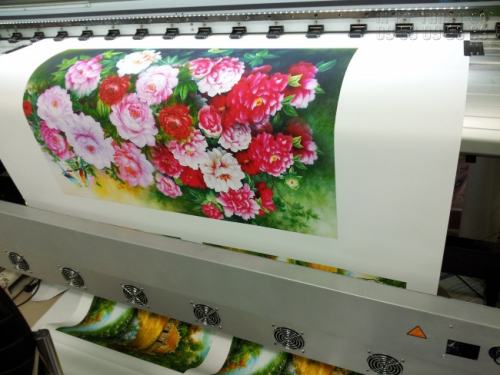 Tranh treo tường mực nước in trên vải canvas