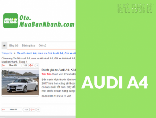 Xe ôtô Audi A4 - Dòng xe hiện đại và sang trọng nhất đang được săn đón