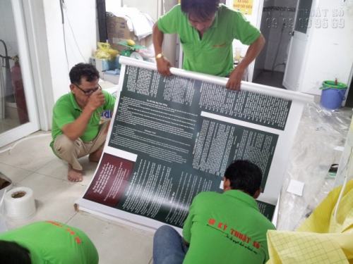 Gia công bồi format cho phông nền in PP | Loại hình in tranh PP cho triển lãm 1 Gia công bồi format cho phông nền in PP | Loại hình in tranh PP cho triển lãm 1