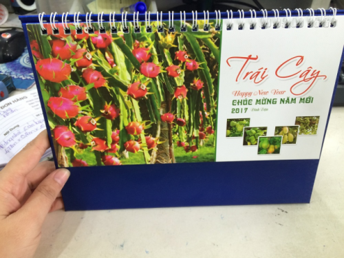 Mẫu lịch để bàn 2017 - Chủ đề Trái cây Mẫu lịch để bàn 2017 - Chủ đề Trái cây