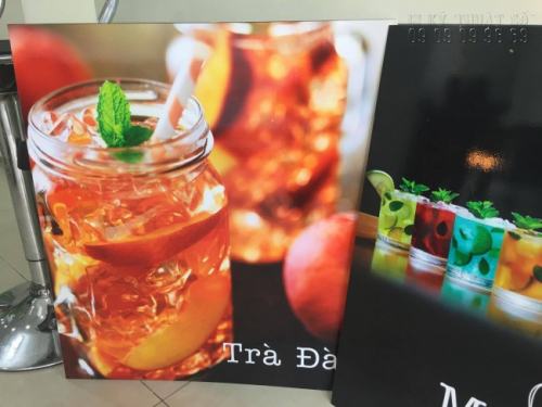 In PP cán format trang trí quán