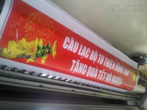 Băng rôn CLB - sản phẩm in hiflex giá rẻ TPHCM với chất lượng hình ảnh rõ nét, màu sắc tươi và chất liệu đảm bảo