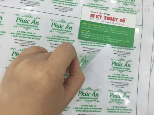 In sticker dán decal trong suốt