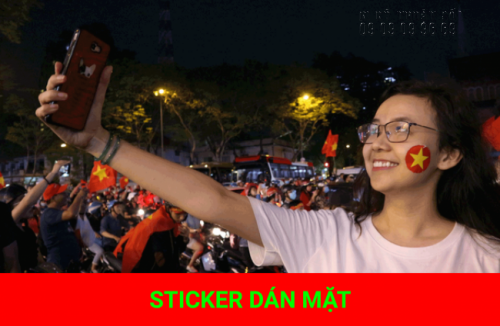 sticker dán mặt sticker dán mặt