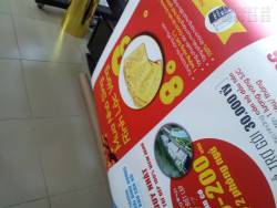 In poster quảng cáo chương trình giảm giá mừng Tết Dương Lịch từ chất liệu PP