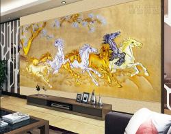 In tranh dán tường mã đáo thành công