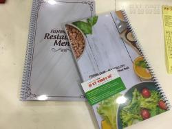 In menu bìa cứng TPHCM - Nhận đặt làm menu bìa gỗ, bìa nhựa, bìa giấy bồi, bìa formex