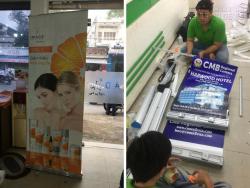 In poster giá rẻ HCM - Trọn gói thiết kế, báo giá in poster, lắp sẵn poster vào giá cuốn trưng bày