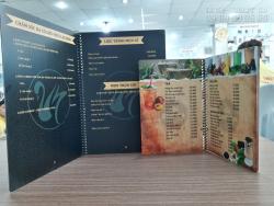 In menu giấy Kraft, in menu cổ điển, in menu phong cách hoài cổ