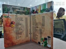Địa chỉ in menu cafe giá rẻ TPHCM, menu cafe đẹp