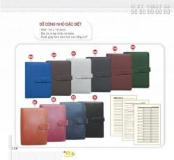 Đặt in sổ lò xo & sổ còng bìa da, in sổ theo yêu cầu, sổ tay công ty