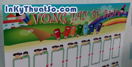 Bảng biểu ở trường mẫu giáo