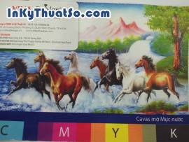 Chất liệu canvas cho in tranh treo tường khổ lớn trang trí văn phòng làm việc