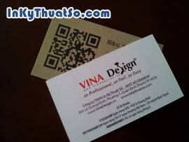 Danh thiếp cafe in mã Qr code giới thiệu website cửa hàng