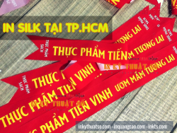 In dải băng đeo chéo người từ in vải silk giá rẻ cho sự kiện