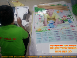 In lịch treo tường trẻ em