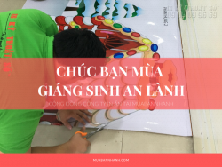 In PP cán mờ bồi formex làm mô hình trang trí Giáng Sinh TPHCM