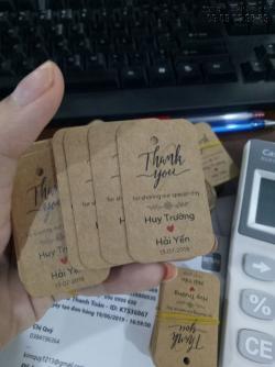 In tag quà cưới - In tag treo giá rẻ tại THPHCM, in không hạn chế màu, số lượng