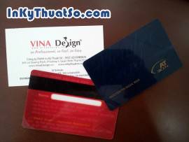 In card visit nhựa gia công bo tròn bốn góc