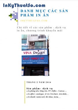 In catalogue với màu sắc hình ảnh sinh động