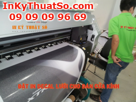 In decal lưới cho dán cửa kính