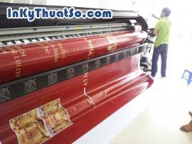 In khổ lớn giá rẻ giới thiệu dịch vụ nhà hàng với bạt hiflex