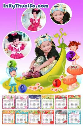 In lịch bé trai bé gái
