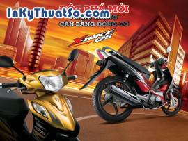 In poster quảng cáo xe