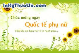 In quà tặng 8-3