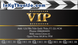 In Thẻ VIP bằng nhựa cao cấp cho Cinee