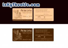 In Voucher giảm giá bằng thẻ nhựa PVC cho Phố Nhỏ Coffee