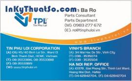 In Namecard bằng giấy couche cao cấp cho công ty Tín Phú Lợi