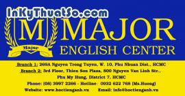 Poster Trung tâm Anh ngữ Major