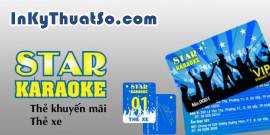Thẻ xe - Thẻ khuyến mãi Karaoke Star