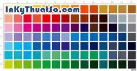 Vật phẩm in ấn sử dụng màu Pantone.