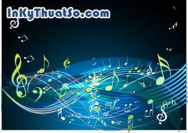 Vector backgroud âm nhạc