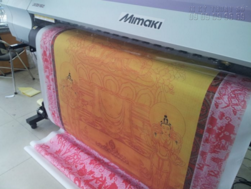 Sản phẩm in lụa (Sick) được bế trên máy bế Mimaki Sản phẩm in lụa (Sick) được bế trên máy bế Mimaki