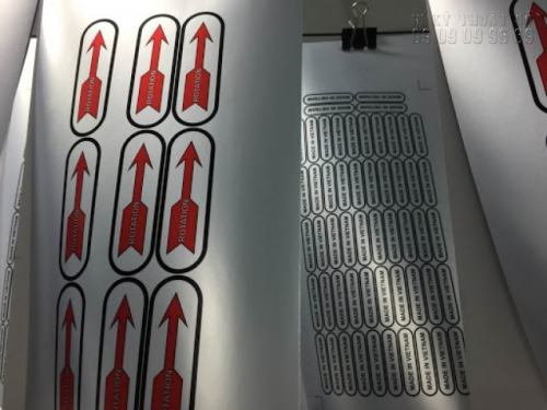 In decal tem nhãn bạc đẹp, chất lượng cao In decal tem nhãn bạc đẹp, chất lượng cao