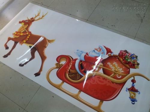 In decal trong hình ảnh Ông già Noel và chú Tuần lộc trang trí dán kính cửa hàng, showroom,... nhân dịp lễ Giáng Sinh In decal trong hình ảnh Ông già Noel và chú Tuần lộc trang trí dán kính cửa hàng, showroom,... nhân dịp lễ Giáng Sinh