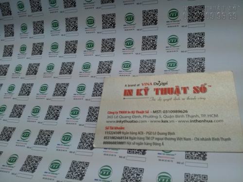 In Decal giấy giá rẻ làm tem nhãn sản phẩm, chất lượng in đẹp, giá rẻ tại TpHCM