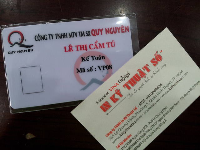 Các loại in thẻ nhân viên phổ biến hiện nay