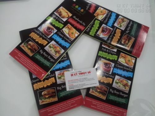 Tờ rơi quảng cáo cho quán ăn, quán cafe