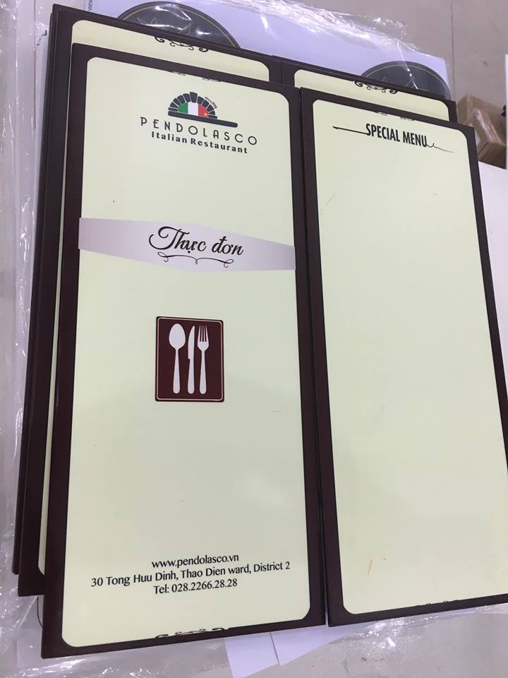 Một số loại menu nhà hàng cao cấp thường gặp 